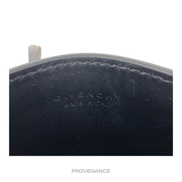 🔴 Givenchy Logo Card Wallet - Black Leather Metal Studs - Picture 5 of 6